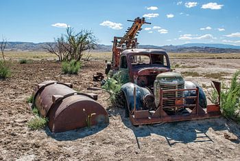 Oude Truck in de woestijn