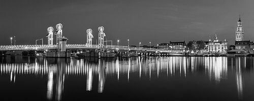Skyline van Kampen in Zwart-Wit