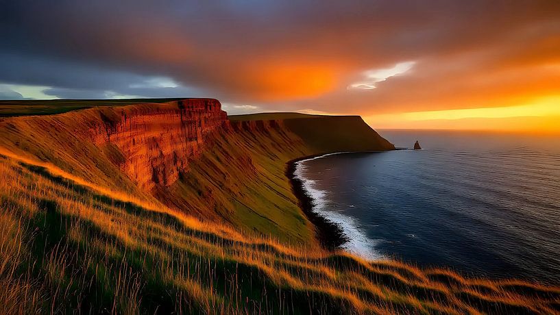 Feu de soleil sur le récif par Jean Pierre