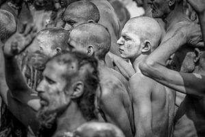 Naga sadhu op het Kumbh Mela festival in Haridwar India