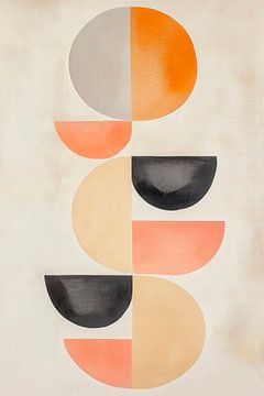 Des formes géométriques aux couleurs douces sur Poster Art Shop