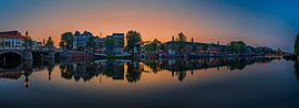 View of the Amstel River (east side) and the Walter Süskind Bridge in Am by Amsterdam.Photos
