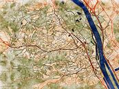 Kaart van Klosterneuburg in de stijl 'Serene Summer' van Maporia thumbnail