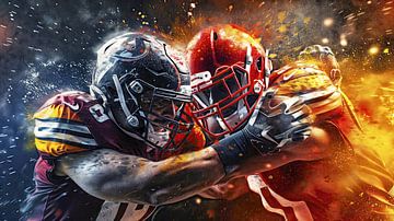 The battle for the ball by Frank Heinz