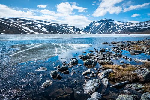 Ice lake in Norway