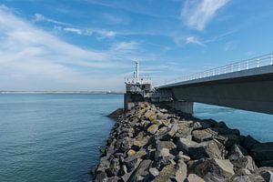 Panorama entlang des Sturmflutwehrs Oosterschelde