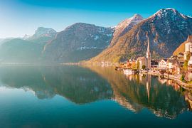 Zonsopgang in Hallstatt van Martin Wasilewski