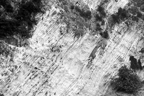 Fijne vormen in Grieks rotsen