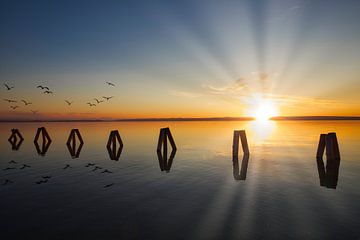 Zonsondergang aan het meer van Markus Weber
