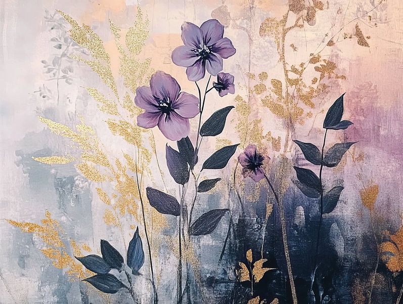 Purple flowers | Gilded Serenity by Zen and More