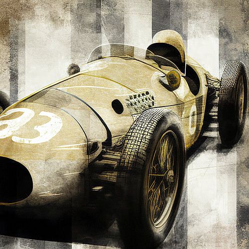 Voiture de course vintage sur Bert Nijholt