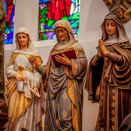 Heiligenbeelden in Museum Vaals