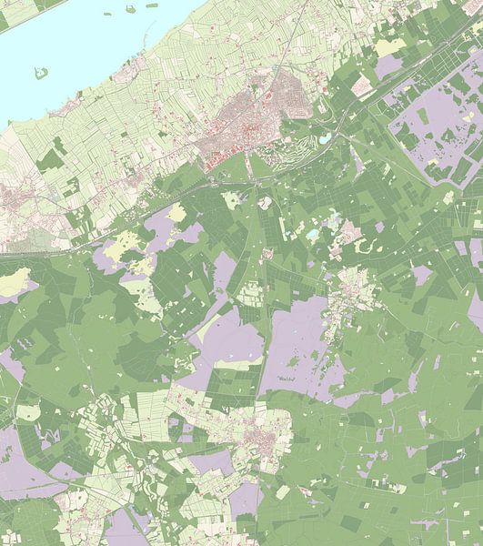 Map of Nunspeet by Rebel Ontwerp