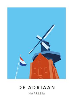 Windmühle Adriaan Haarlem von Erwin van Wijk
