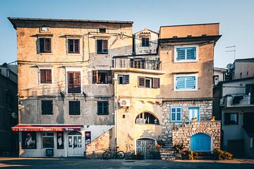 Häuser  in der Altstadt von Baska auf der insel Krk von Fotos by Jan Wehnert