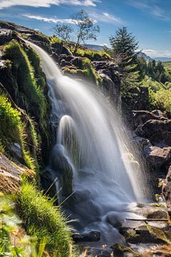 Loop van Fintry waterval op de rivier Endrick, Fintry van Christian Müringer