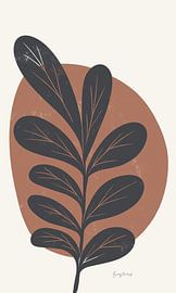 Mid Century Modern III Terracotta Crop, Becky Thorns by Wild Apple