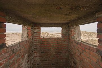 Oude Duitse bunker op het eiland Terschelling