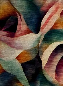 Bunte abstrakte Blumen Nr.01 | The Bohemian Vintage Collection