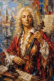 Gemälde von Antonio Vivaldi, italienischer Komponist und Geiger. von Johannes