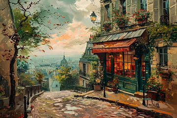 s Ochtends in Montmartre van Skyfall