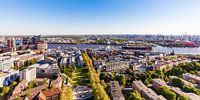 Hamburg met de Elbphilharmonie en de haven van Hamburg van Werner Dieterich thumbnail