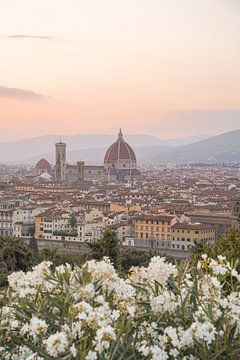 Coucher de soleil à Florence - Italie sur Henrike Schenk