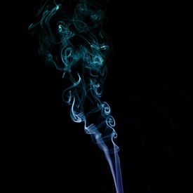 Fumée bouclée en couleur sur Karin de Boer Photography
