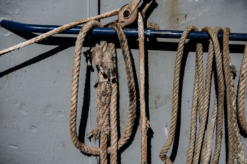 In de Vissershaven. van scheepskijkerhavenfotografie