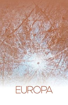 STK205476S-Solair systeem poster van Europa, een maan van Jupiter. van Stocktrek Images