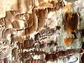 Abstract in aardse kleuren van Maurice Dawson