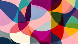 Golven van moderne abstracte kleuren