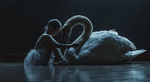 Phantasie im Ballett: Das Mädchen und der Schwan von Karina Brouwer
