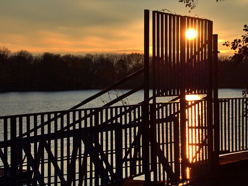 Zonsondergang bij het Bergermeer