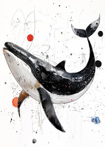 Drawing whale #whale by JBJart Justyna Jaszke