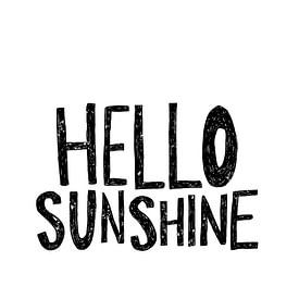 Hello Sunshine Typography by HelloHappylife