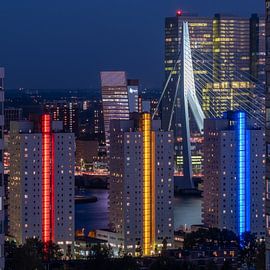 Le Centre de Rotterdam vu d'en haut