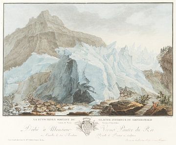 Gletsjer, Jean-François Janinet en Caspar Wolf, 1780 - 1781 van Atelier Liesjes