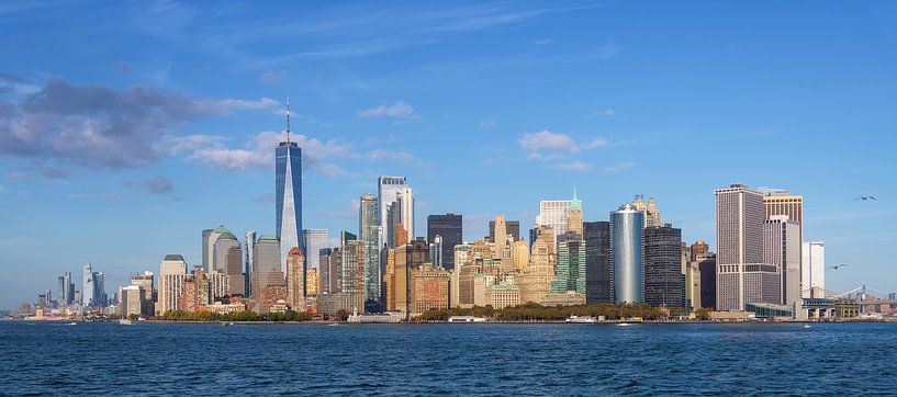 New York City skyline from the Staten Island Ferry by Dirk Verwoerd