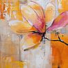 Fleur abstraite moderne sur Peinture Abstraite