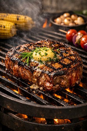 The Perfect Flame – Ribeye with Herb Butter