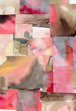 Aquarell abstrakte Zusammensetzung 6 von NKTN