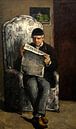 Le père de l'Artiste lisant " L' Événement ", Cézanne par Liszt Collection Aperçu