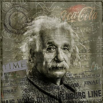Albert Einstein van Rene Ladenius Digital Art