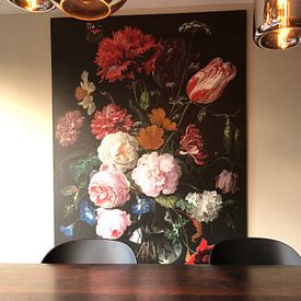 Customer photo: Still life with flowers in a glass vase, Jan Davidsz. de Heem, on canvas