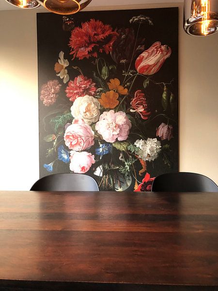Customer photo: Still life with flowers in a glass vase, Jan Davidsz. de Heem, on canvas