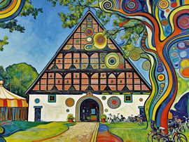 Stolzer Fachwerkhof von PhotoArt Claudia Kleemann