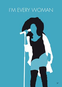 No155 MY CHAKA KHAN Minimal Music Poster von Chungkong Art