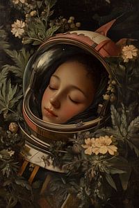 Schlafender Astronaut