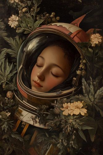 Schlafender Astronaut